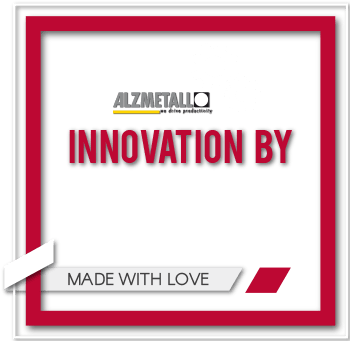 Bestes Qualitätssiegel: Innovation durch Alzmetall. Alzmetall Maschinen wurden mit Liebe im Detail gefertigt.