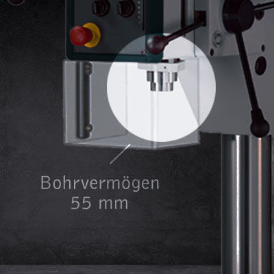 Highlight der AX 4/SV: Bohrvermögen von 55mm