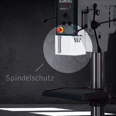 Highlight der AX 3/SV: Der Spindelschutz