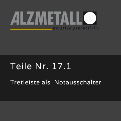 Tretleiste als Notfallschalter als Option für die RFT-Reihenbohrmaschinen