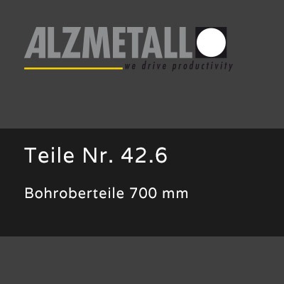 Bohroberteile 700mm als Option für die RFT 3 Reihenbohrmaschine
